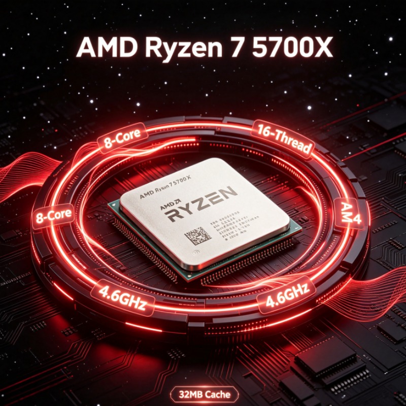 Amd Cpu Ryzen 7 - AMD Ryzen 7 5700X 8-core 16-thread