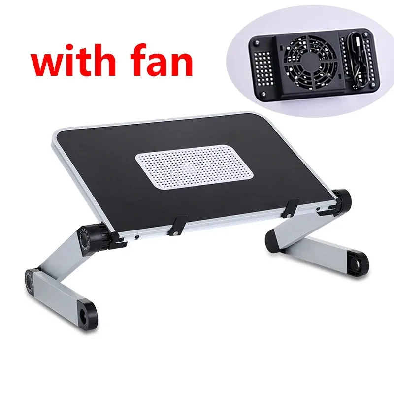 Desk Setup Ideas - Verstelbare laptopstandaard met koelventilator, hoogte en