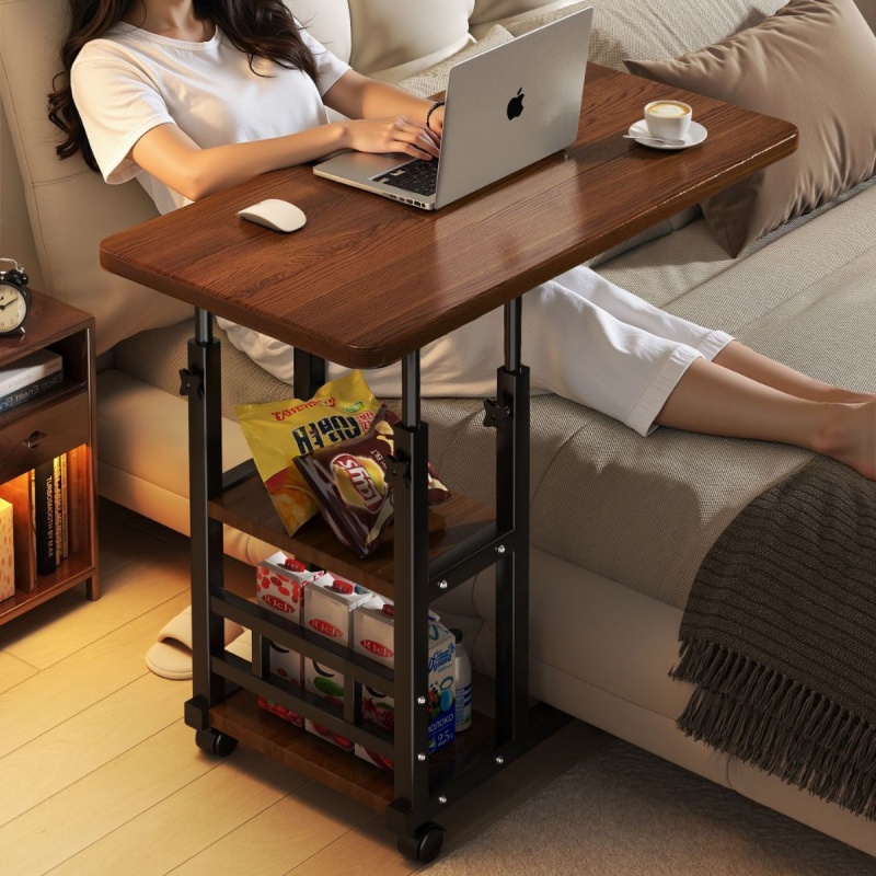 Desk Setup Ideas - Verplaatsbaar opklapbaar nachtkastje Nachtkastje Kleine tafel