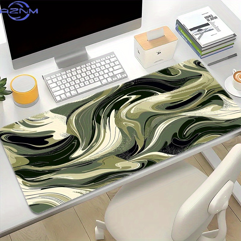 Desk Setup Black And White - 1 stuk extra grote gaming-muismat -