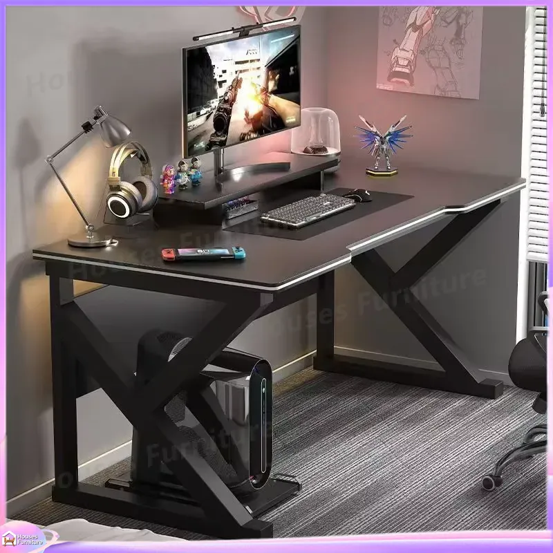 Desk Setup Ergonomics - Cafe Metal Gaming Desk Zwarte MDF