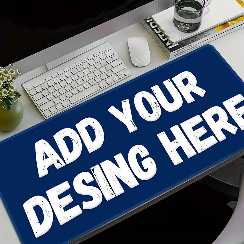 Desk Setup Rug - Op maat gemaakte kunstontwerp bureaumat gepersonaliseerde