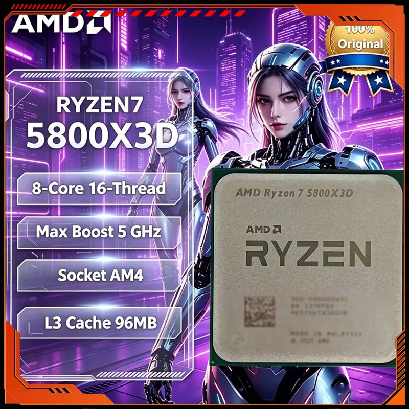 Amd Cpu Ryzen 7 - AMD Ryzen 7 5800X3D 8-Core 16-Thread