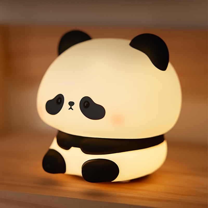 Desk Setup Lamp - Kerstcadeaus met panda-thema, timebare nachtverlichting, oplaadbare