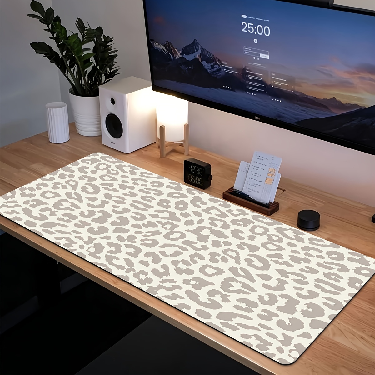 Desk Setup Brown - XL/XXL Computertoetsenbord en muismat Beige Bruin