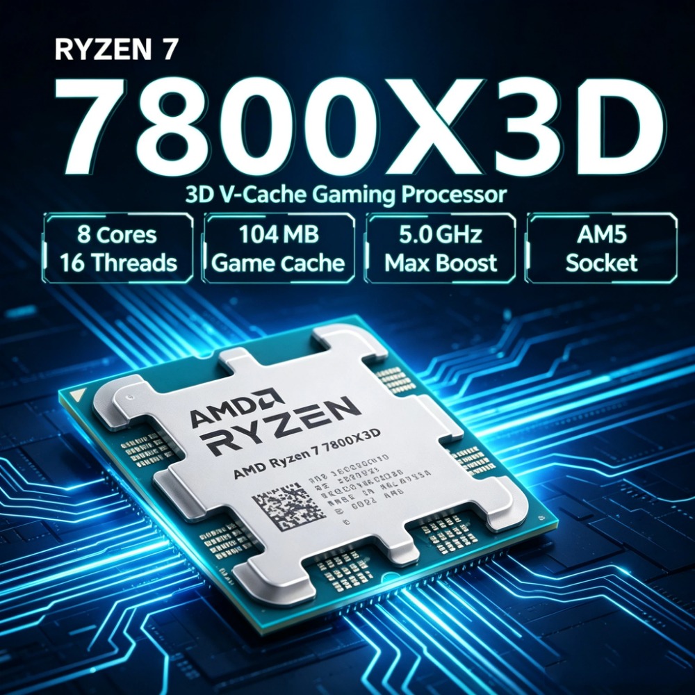 Amd Cpu Ryzen 7 - AMD Ryzen 7 7800X3D Desktop Processor