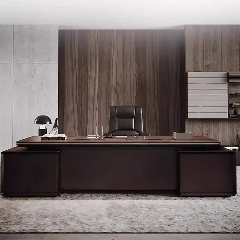 Desk Setup For Work - Moderne kantooropslag Executive Setup Werk Laptop