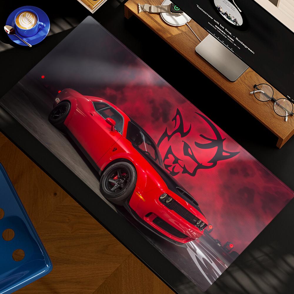 Desk Setup Ideas - D-DodgeS Auto Cool Muismat XXL Computeraccessoires