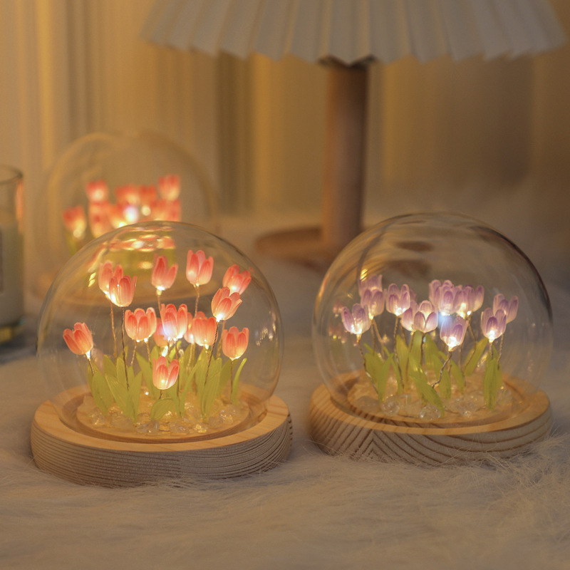 Desk Setup Lamp - Handgemaakte Tulp Night Handgemaakte Diy Bag