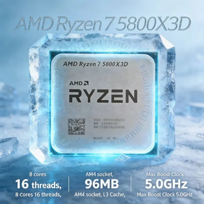 Amd Cpu Ryzen 7 - AMD Ryzen 7 5800X3D 7nm Zen3