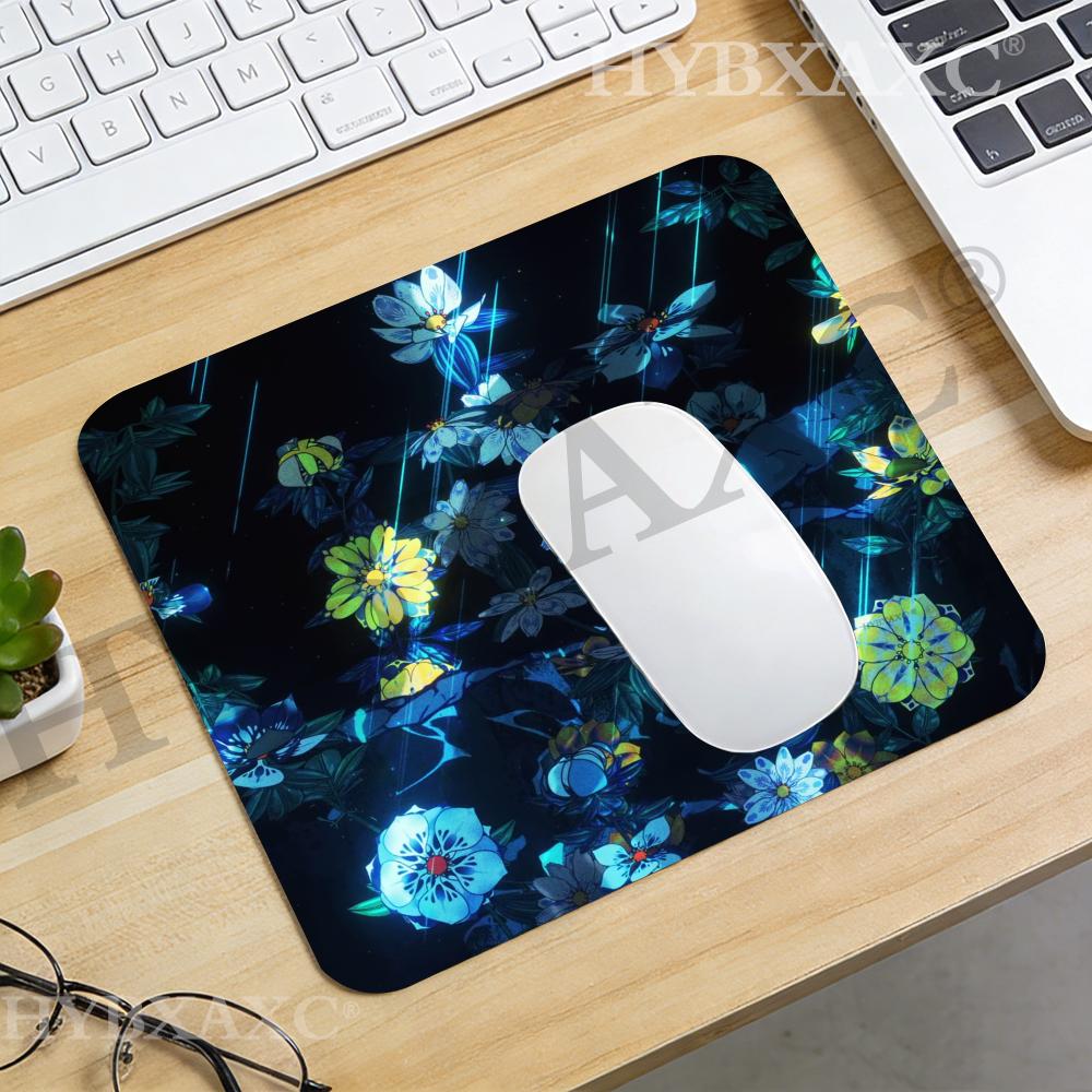 Desk Setup Or Set Up - HYBXAXC Donkere bloemenmanga-achtergrond muismat bureaumat voor