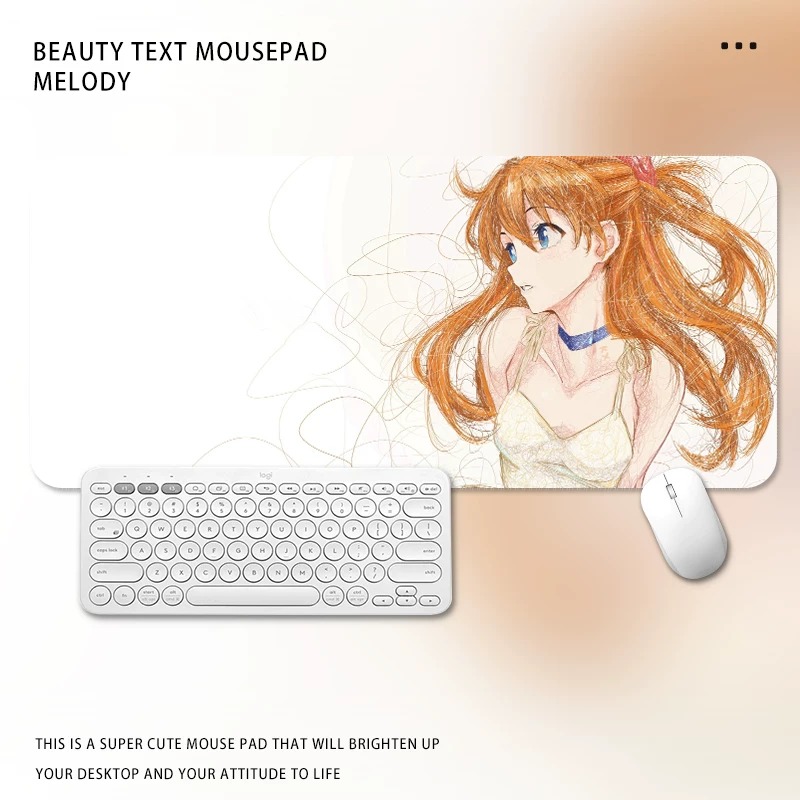 Zwart-wit Manga Meisje Muismat - Desk Setup Black And White recensie en prijs