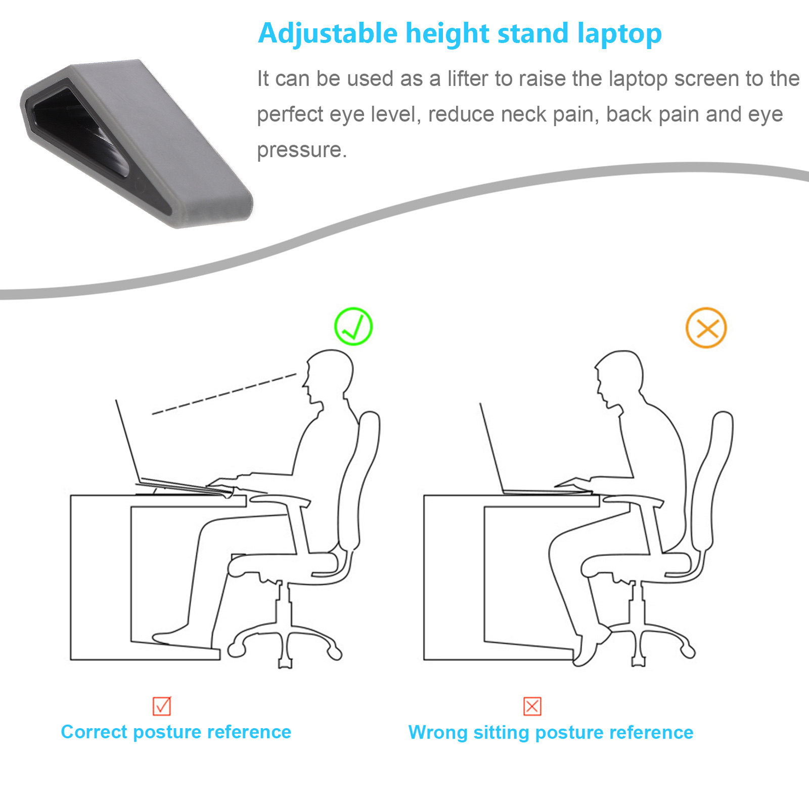 2-delige laptopstandaard, note - Desk Setup Ergonomics recensie en prijs