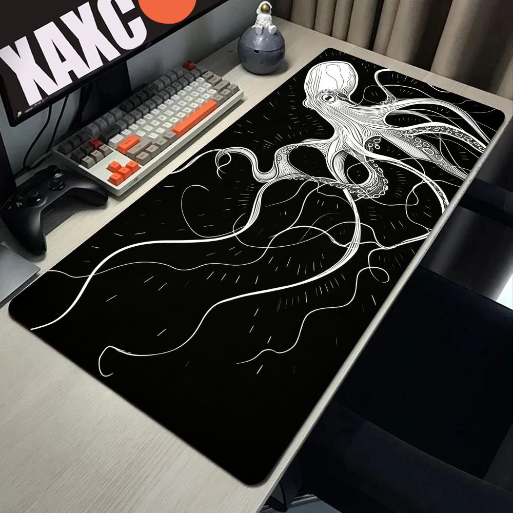 HYBXAXC Octopus muismat, zwart - Desk Setup Black And White recensie en prijs