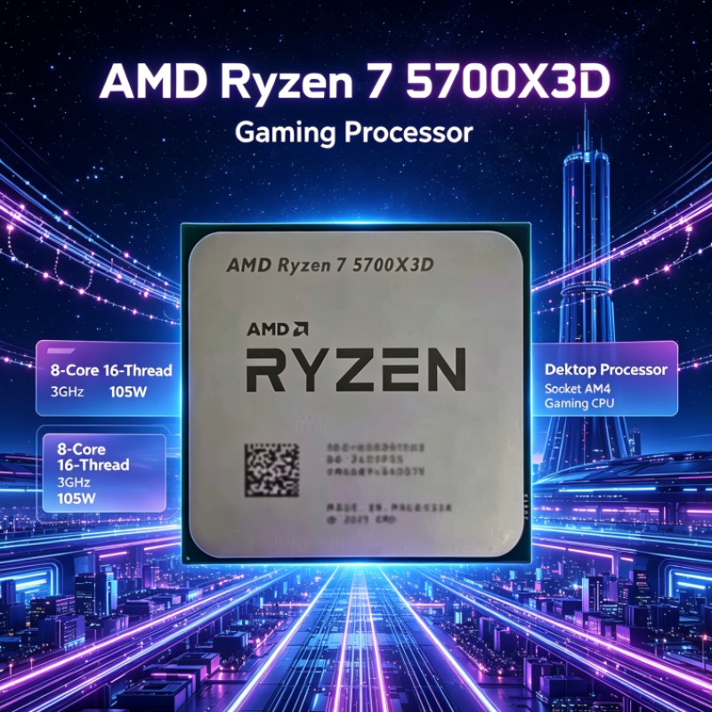 AMD Ryzen 7 5700X3D Desktop CP - Amd Cpu Ryzen 7 recensie en prijs