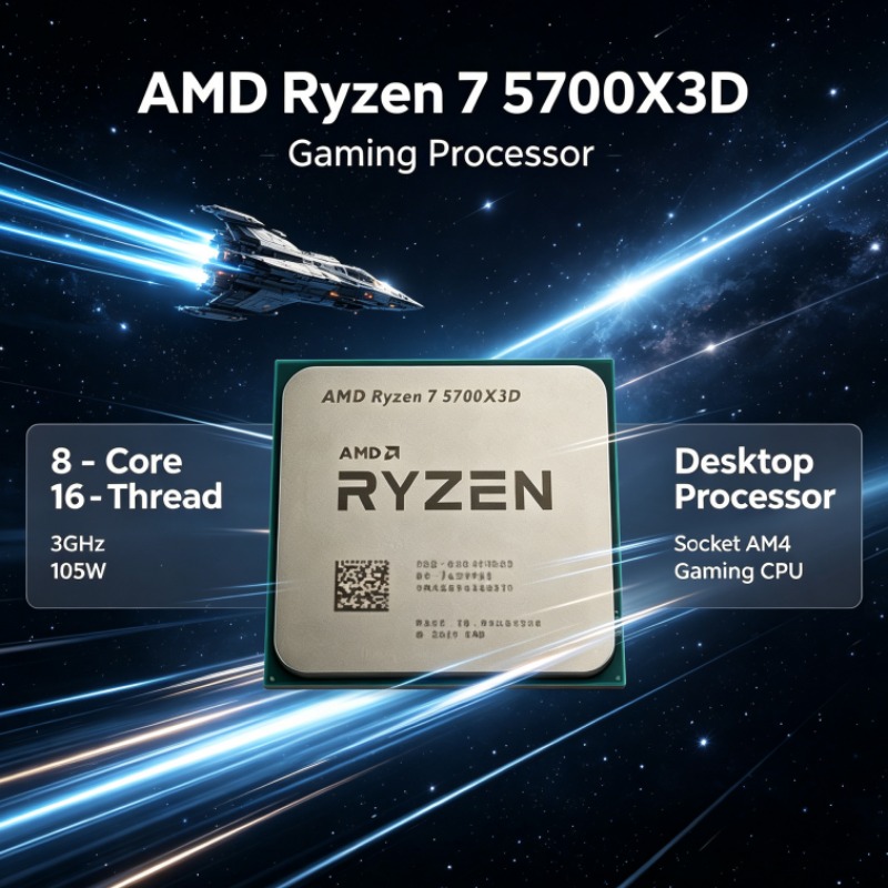 AMD Ryzen 7 5700X3D Desktop CP - Amd Cpu Ryzen 7 recensie en prijs