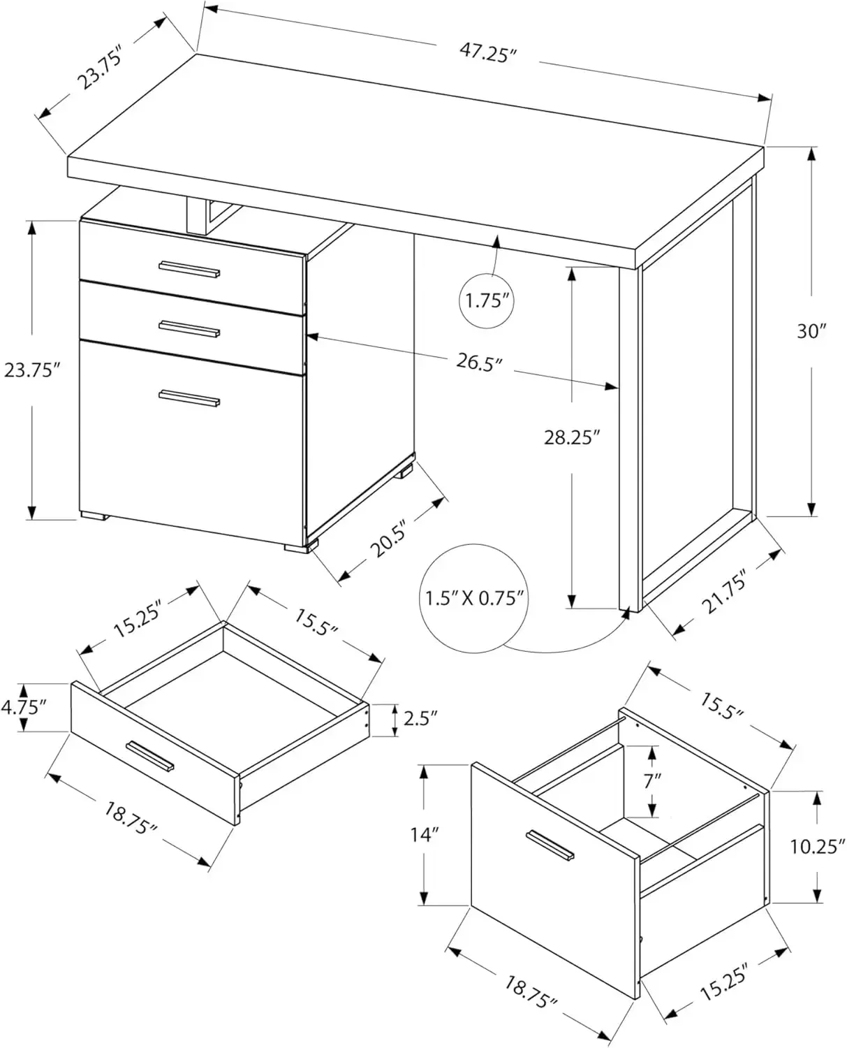 Computerbureau met archiefkast - Desk Setup Or Set Up recensie en prijs