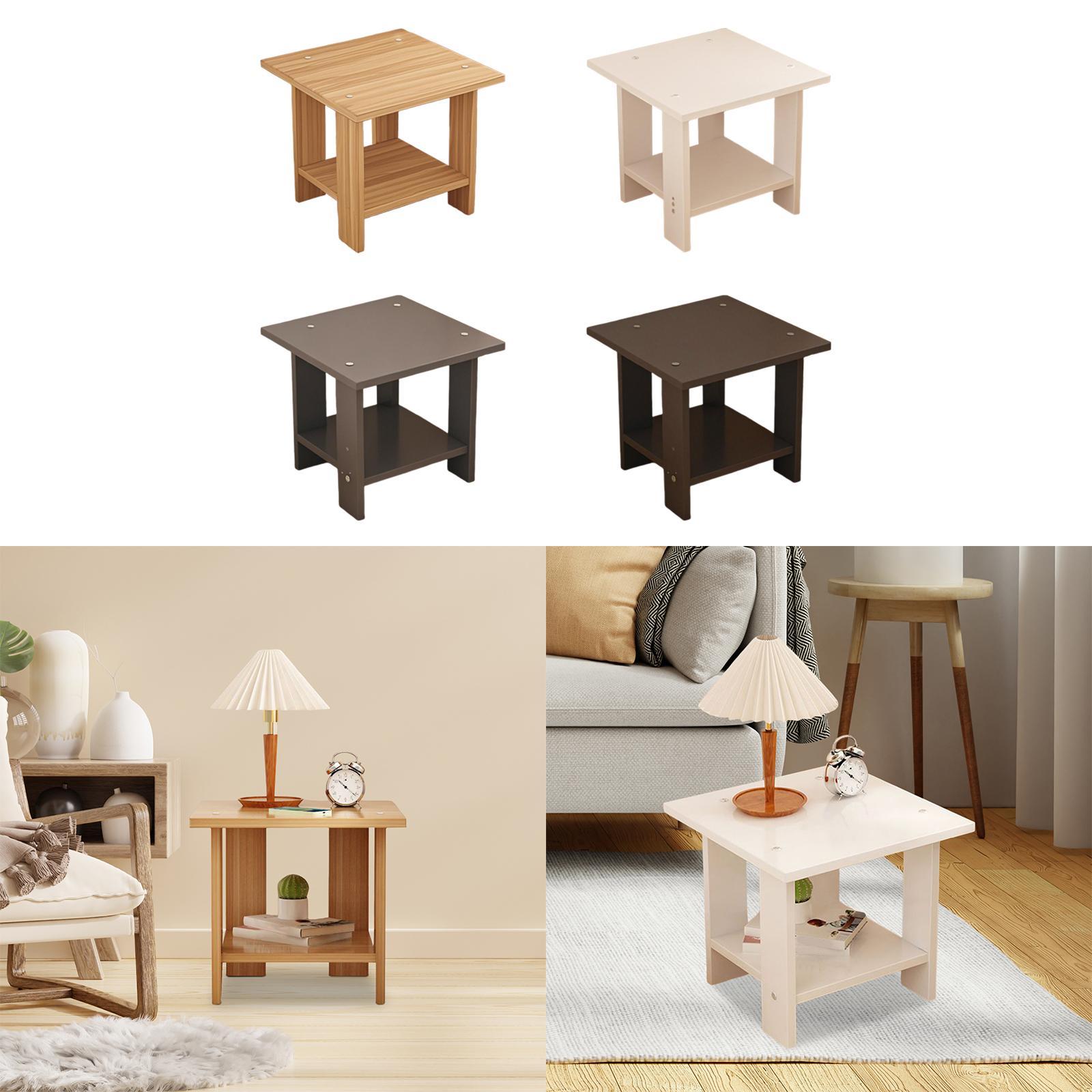 Houten Dubbellaags Bijzettafel - Desk Setup Ideas recensie en prijs