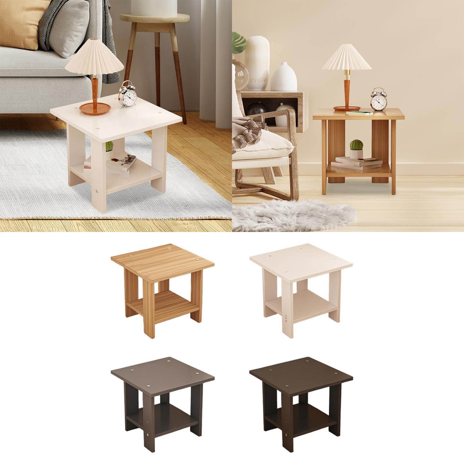Houten Dubbellaags Bijzettafel - Desk Setup Ideas recensie en prijs