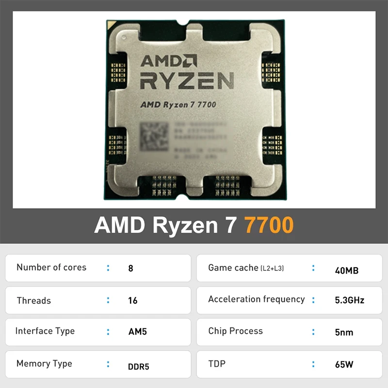 AMD Ryzen 7 7700 R7 7700 CPU 8 - Amd Cpu Ryzen 7 recensie en prijs