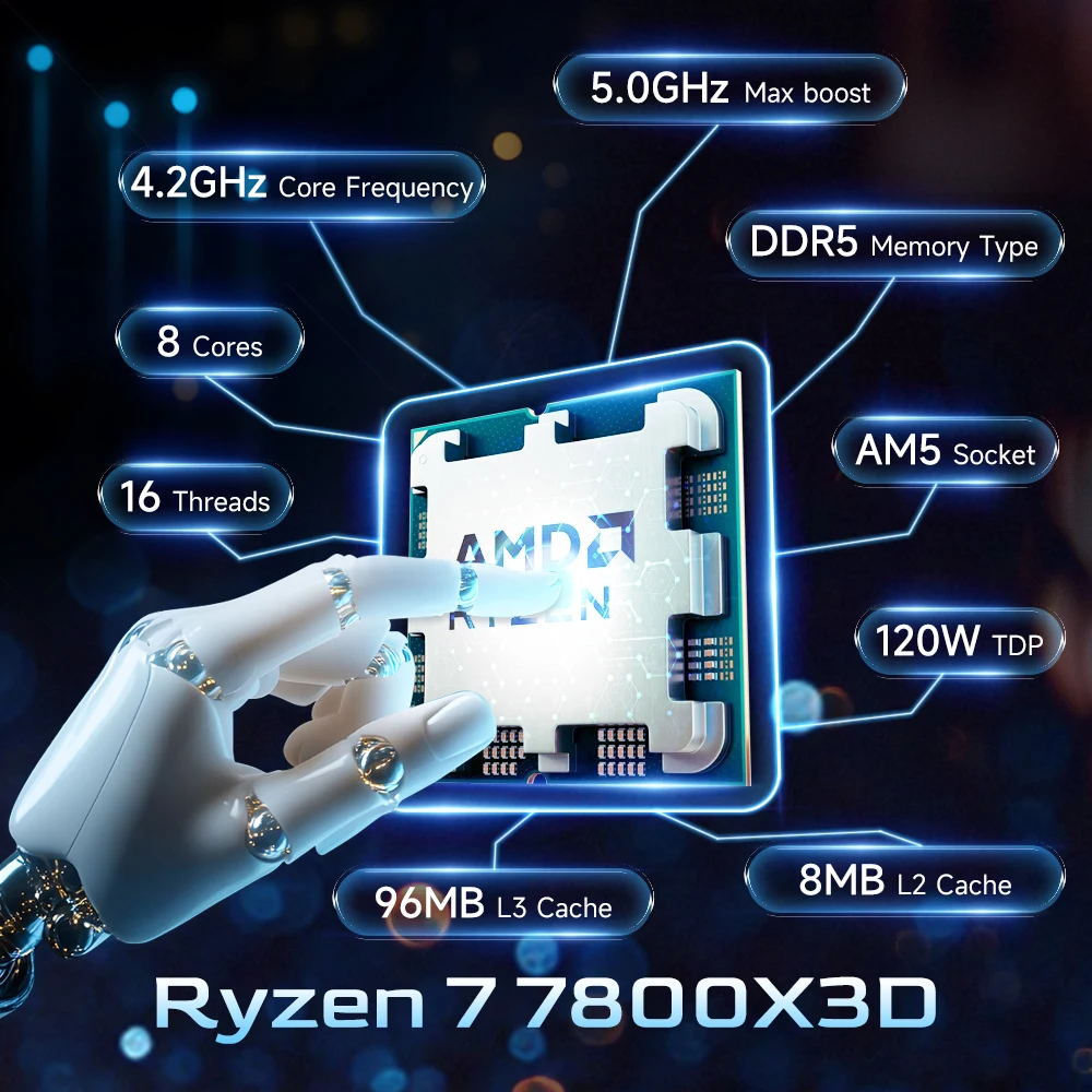 AMD Ryzen 7 7800X3D Desktop Pr - Amd Cpu Ryzen 7 recensie en prijs