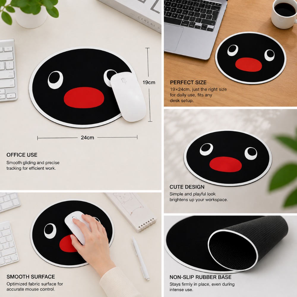 Leuke pinguïn expressie muisma - Desk Setup Rug recensie en prijs