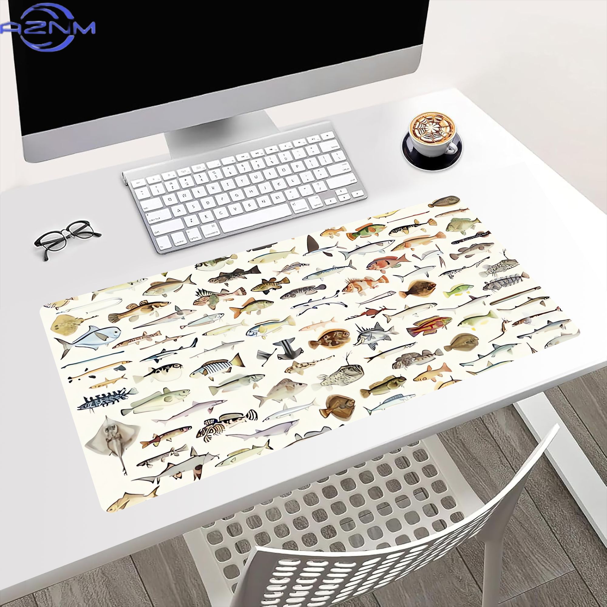 Visvormige bureaumat voor sfee - Desk Setup Or Set Up recensie en prijs