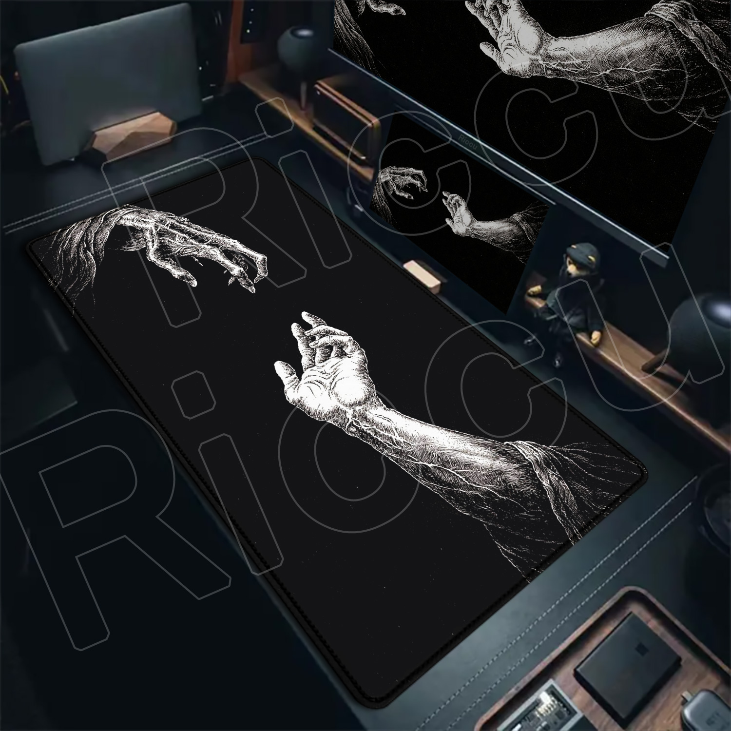 HD Grote Zwart-Witte XXL Gotis - Desk Setup Black And White recensie en prijs