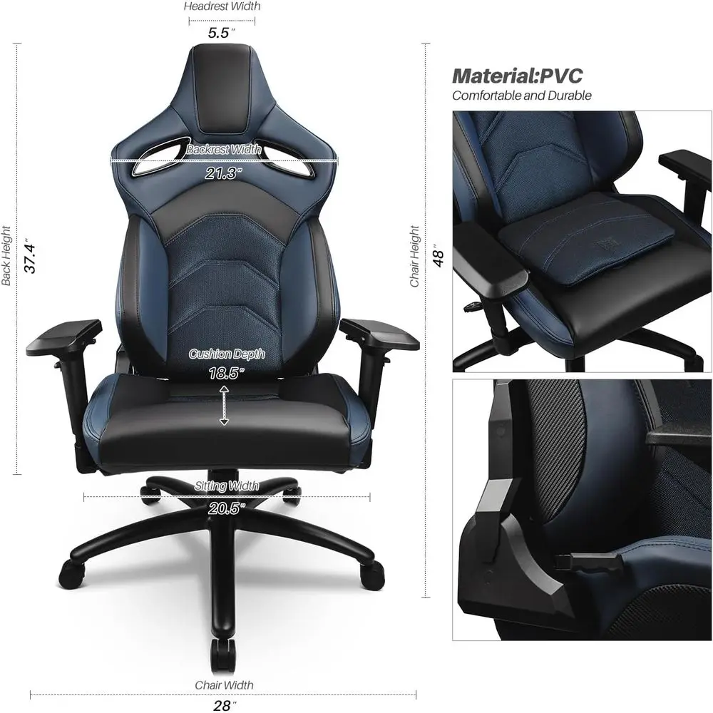 PVC verstelbare sportracestoel - Desk Setup Or Set Up recensie en prijs