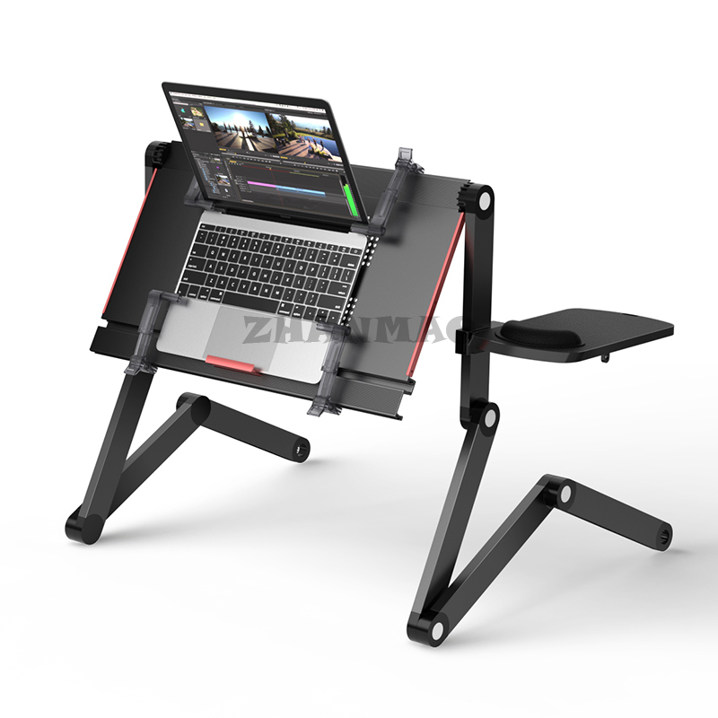 Liggend plat op het bed, lapto - Desk Setup Ideas recensie en prijs