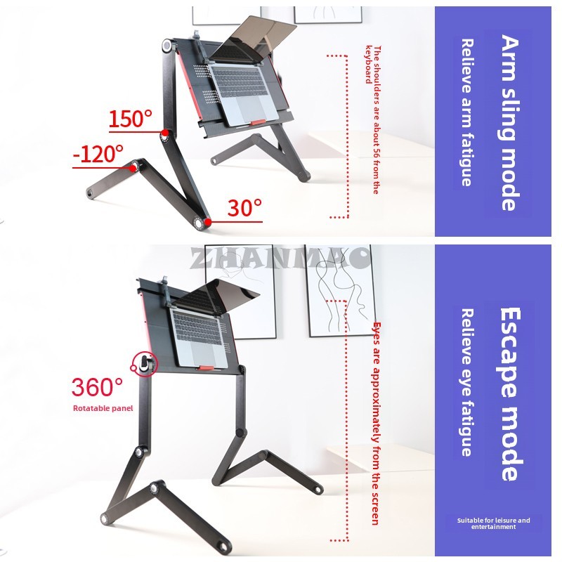 Liggend plat op het bed, lapto - Desk Setup Ideas recensie en prijs