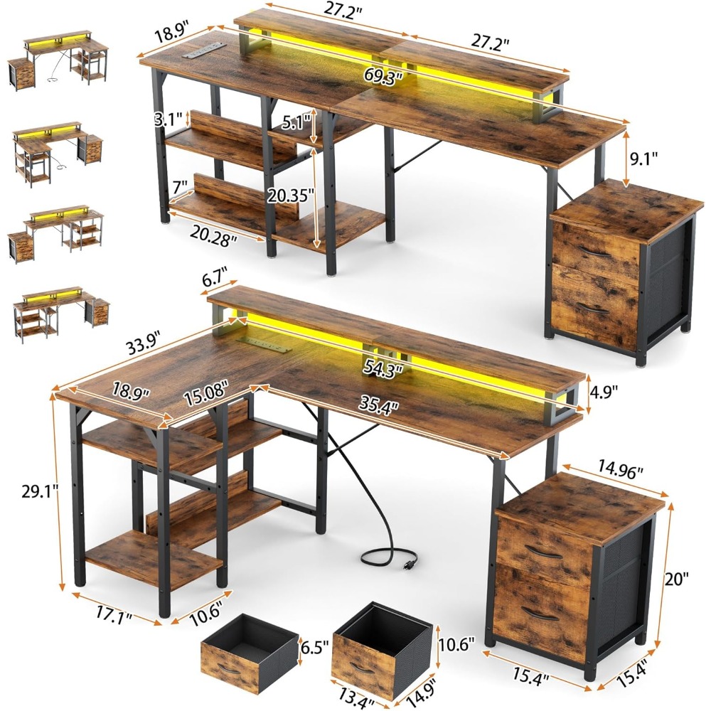 Bureau met laden & stopcontact - Desk Setup Or Set Up recensie en prijs