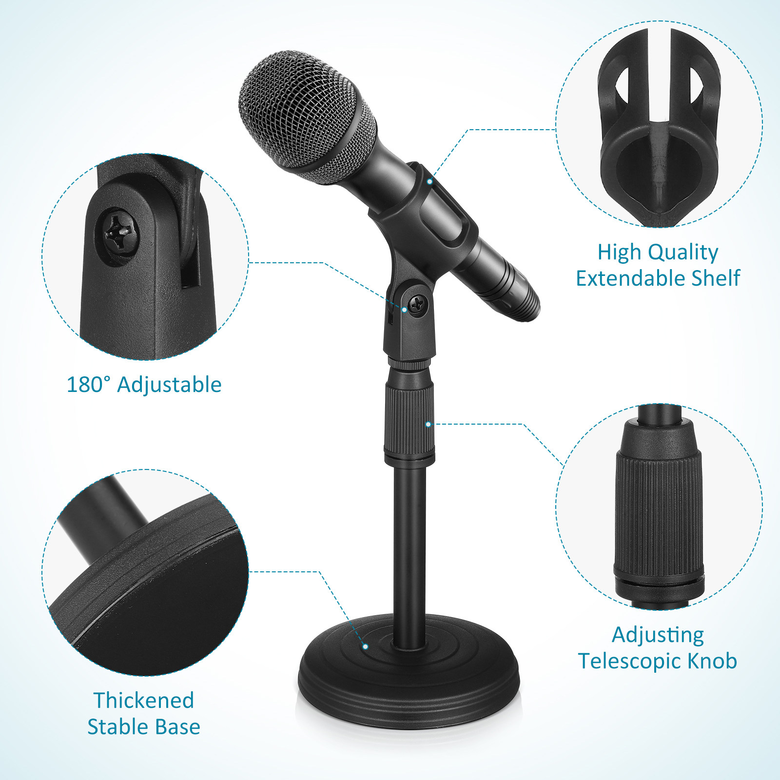 Stabiele, verstelbare desktop  - Desk Setup With Mic recensie en prijs